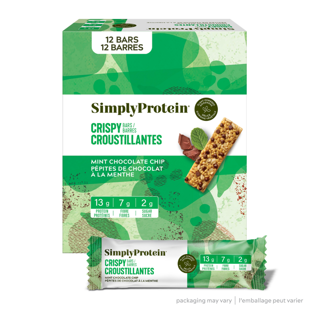 Mint Chocolate Chip Plant-Based Protein Bar - SimplyProtein®