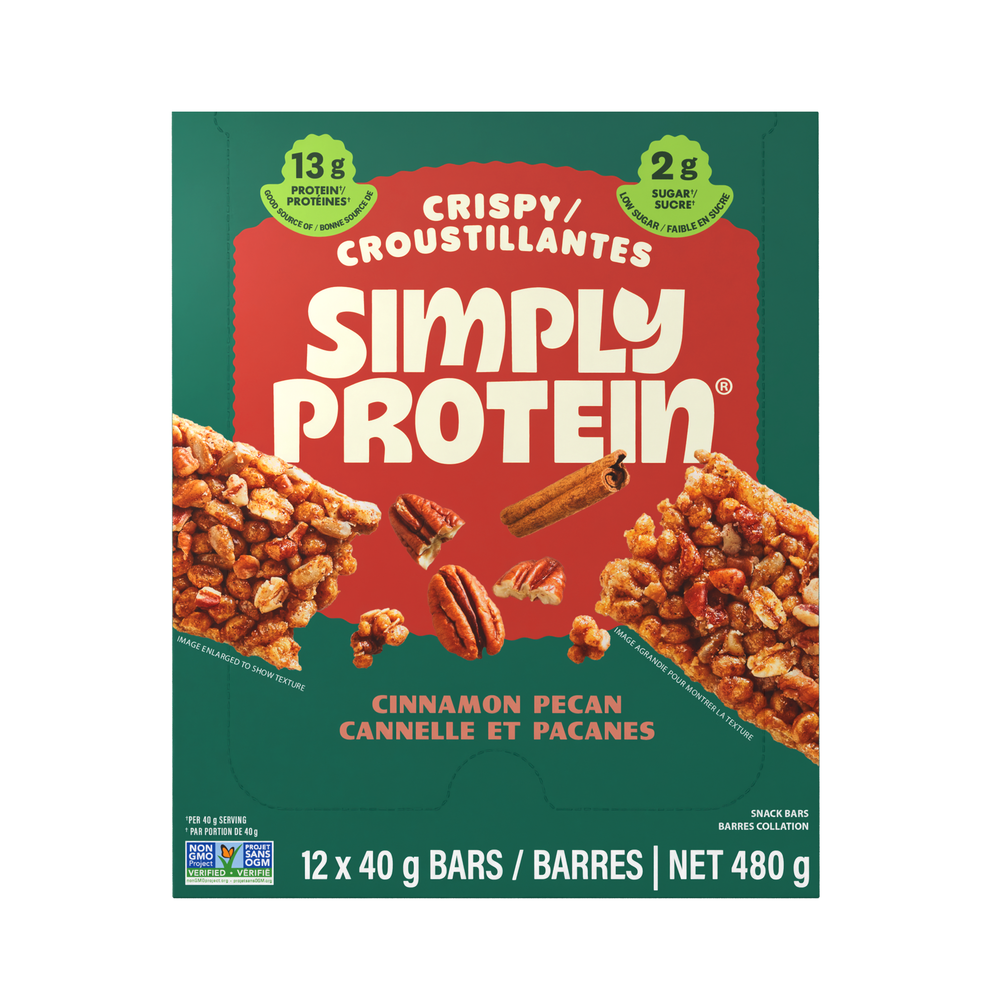 Crispy Bars - Cinnamon Pecan