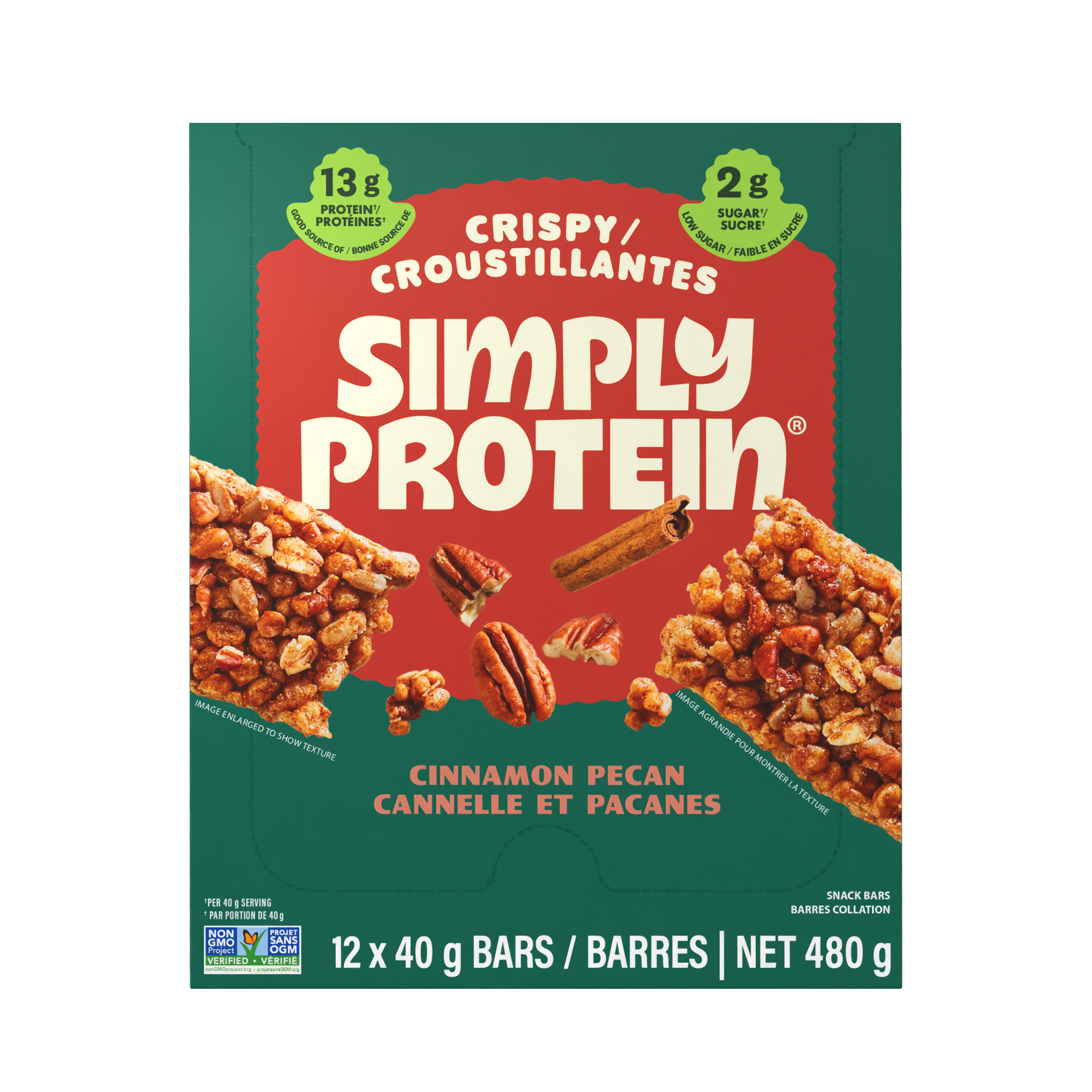 Crispy Bars - Cinnamon Pecan
