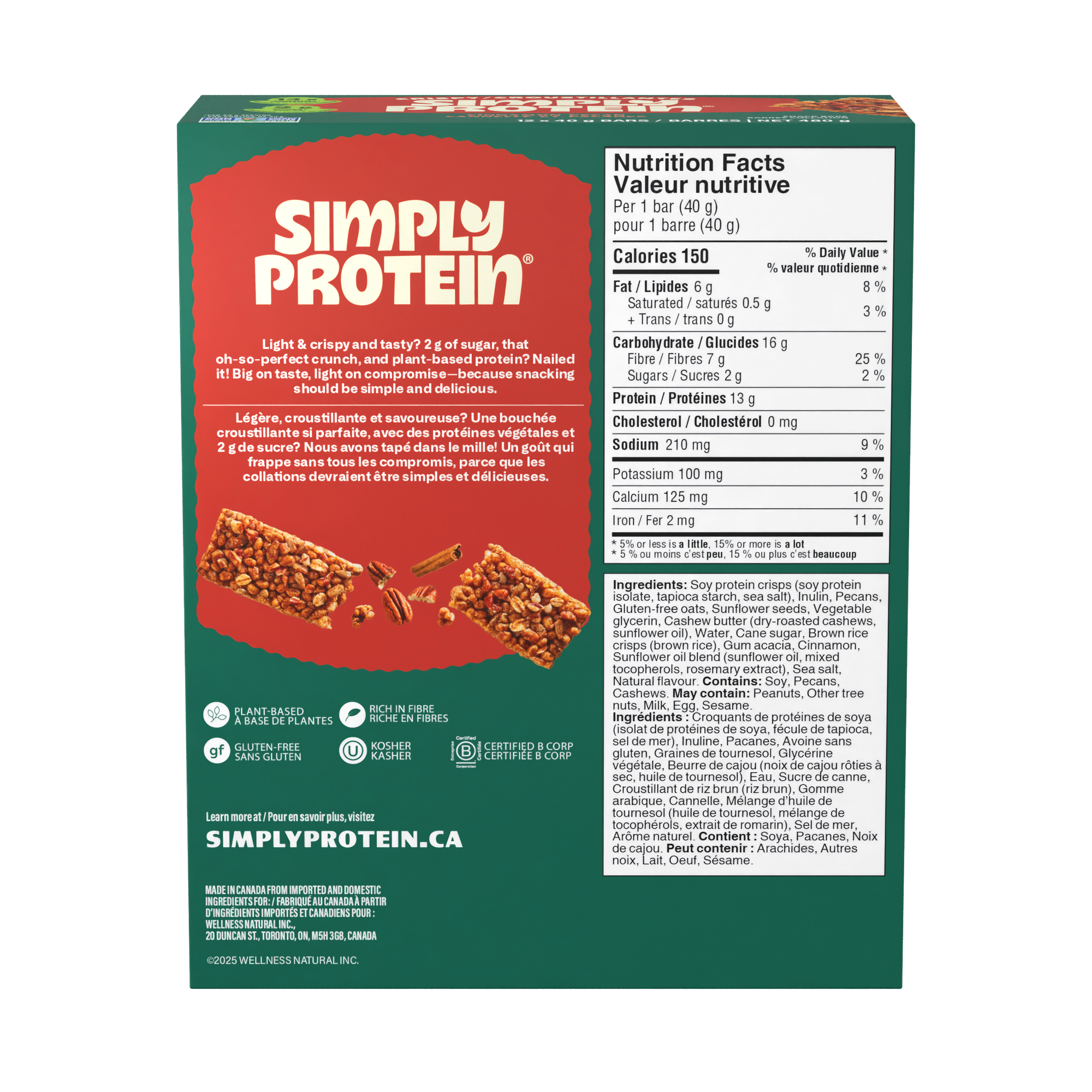 Crispy Bars - Cinnamon Pecan