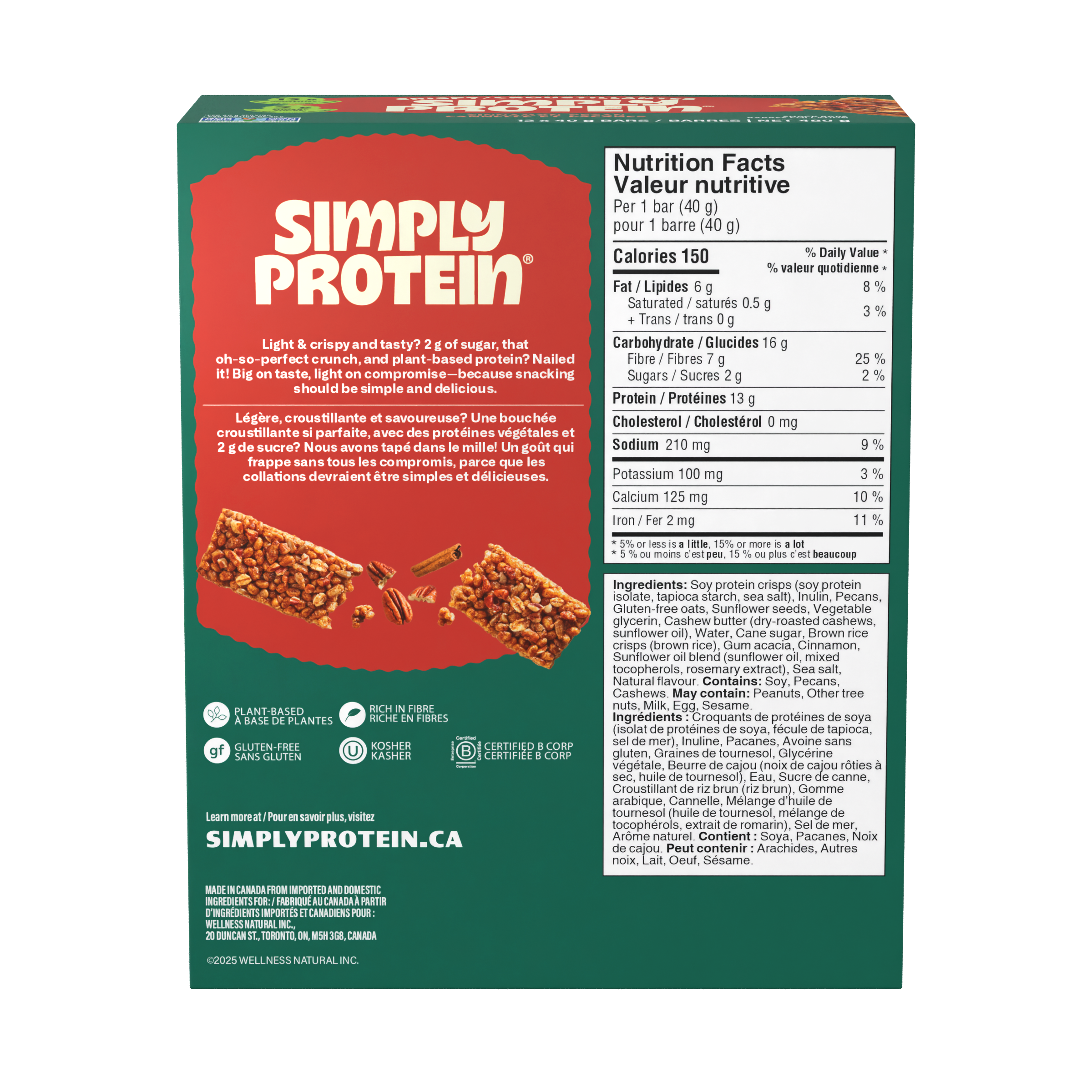 Crispy Bars - Cinnamon Pecan