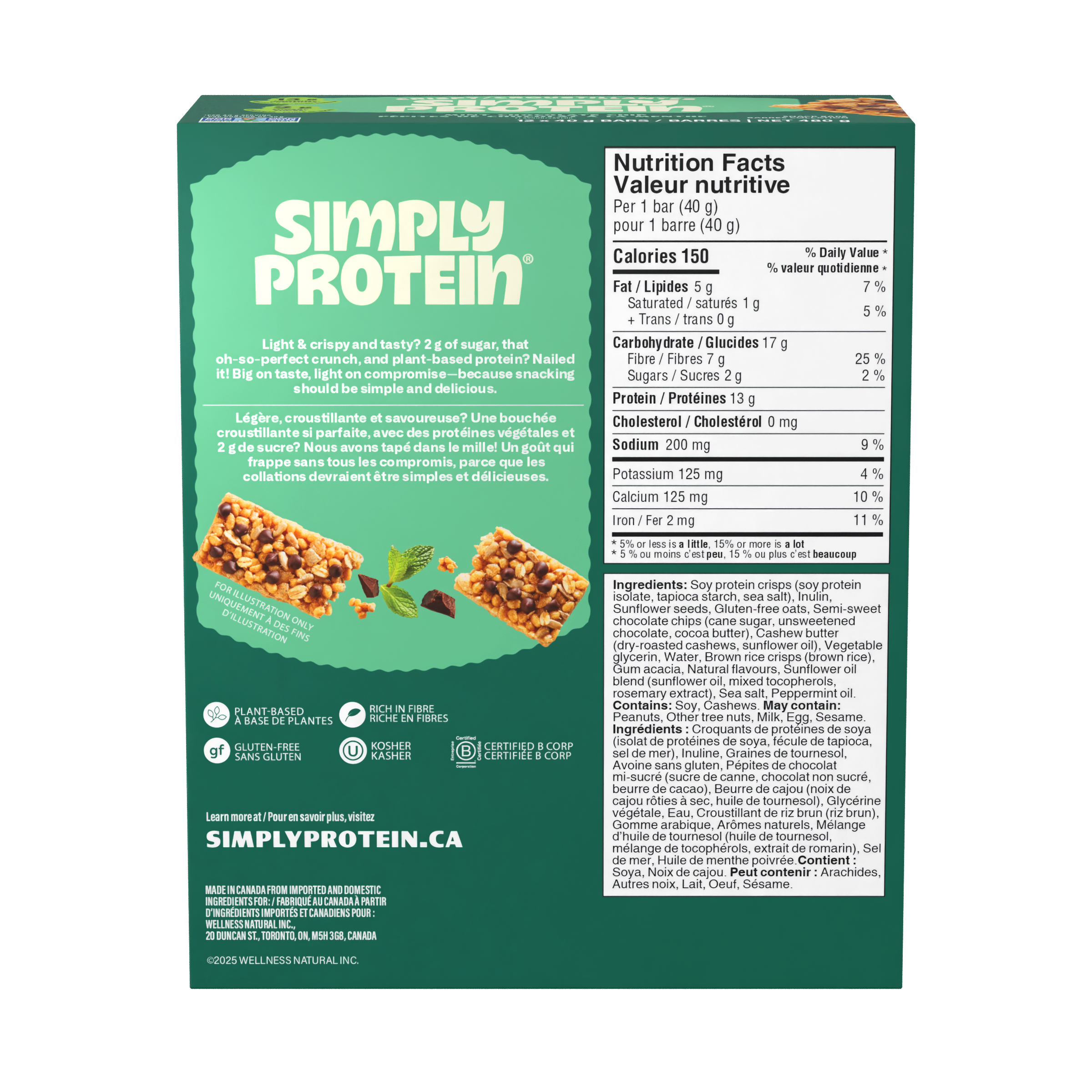 Crispy Bars - Mint Chocolate Chip