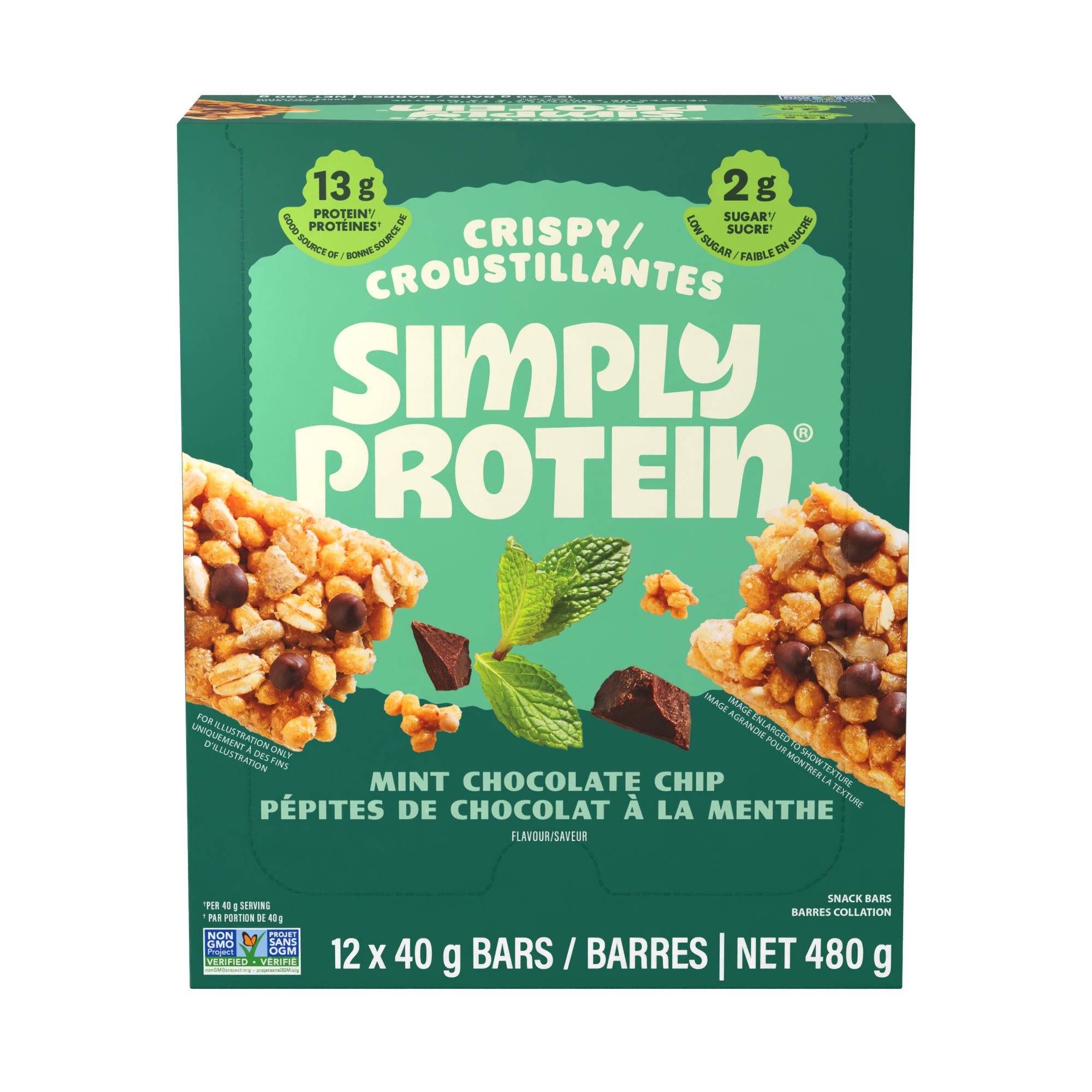 Crispy Bars - Mint Chocolate Chip