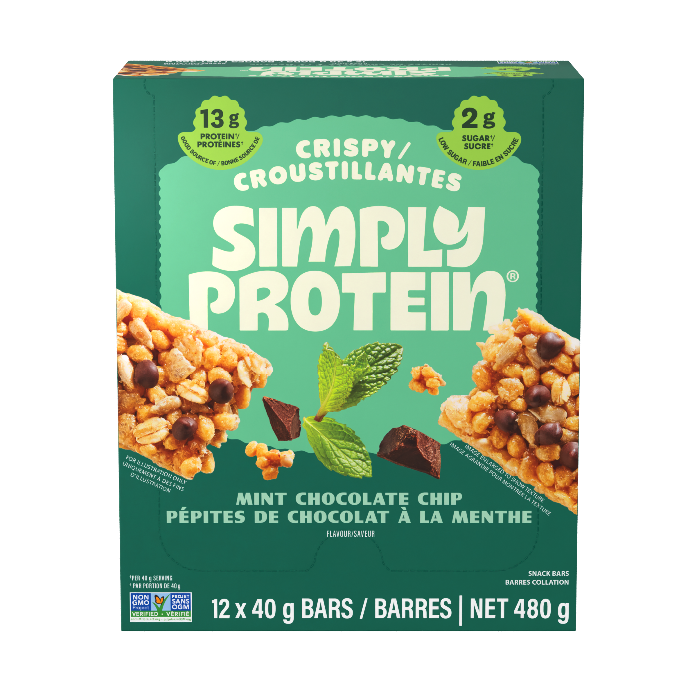 Crispy Bars - Mint Chocolate Chip