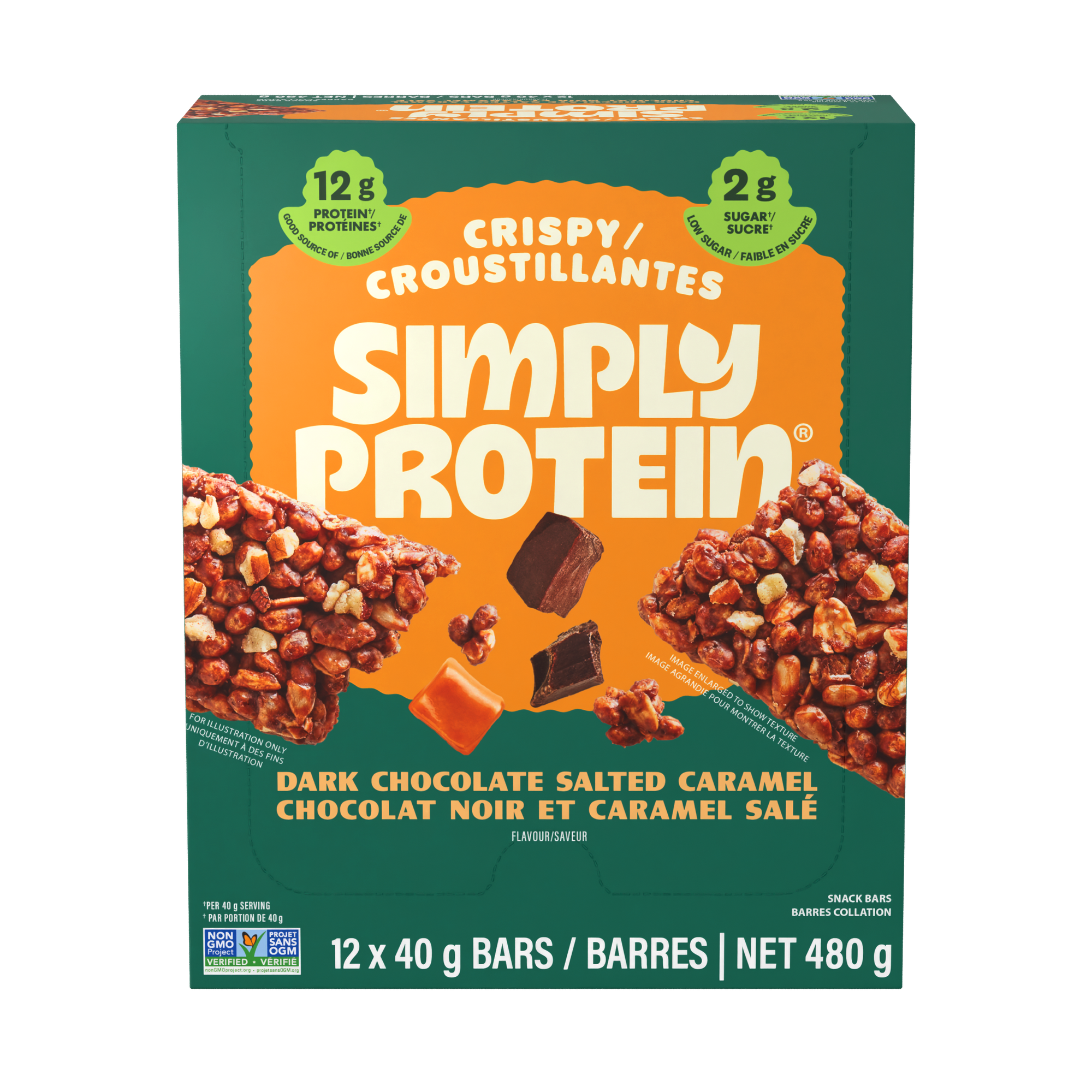 Crispy Bars - Dark Chocolate Salted Caramel