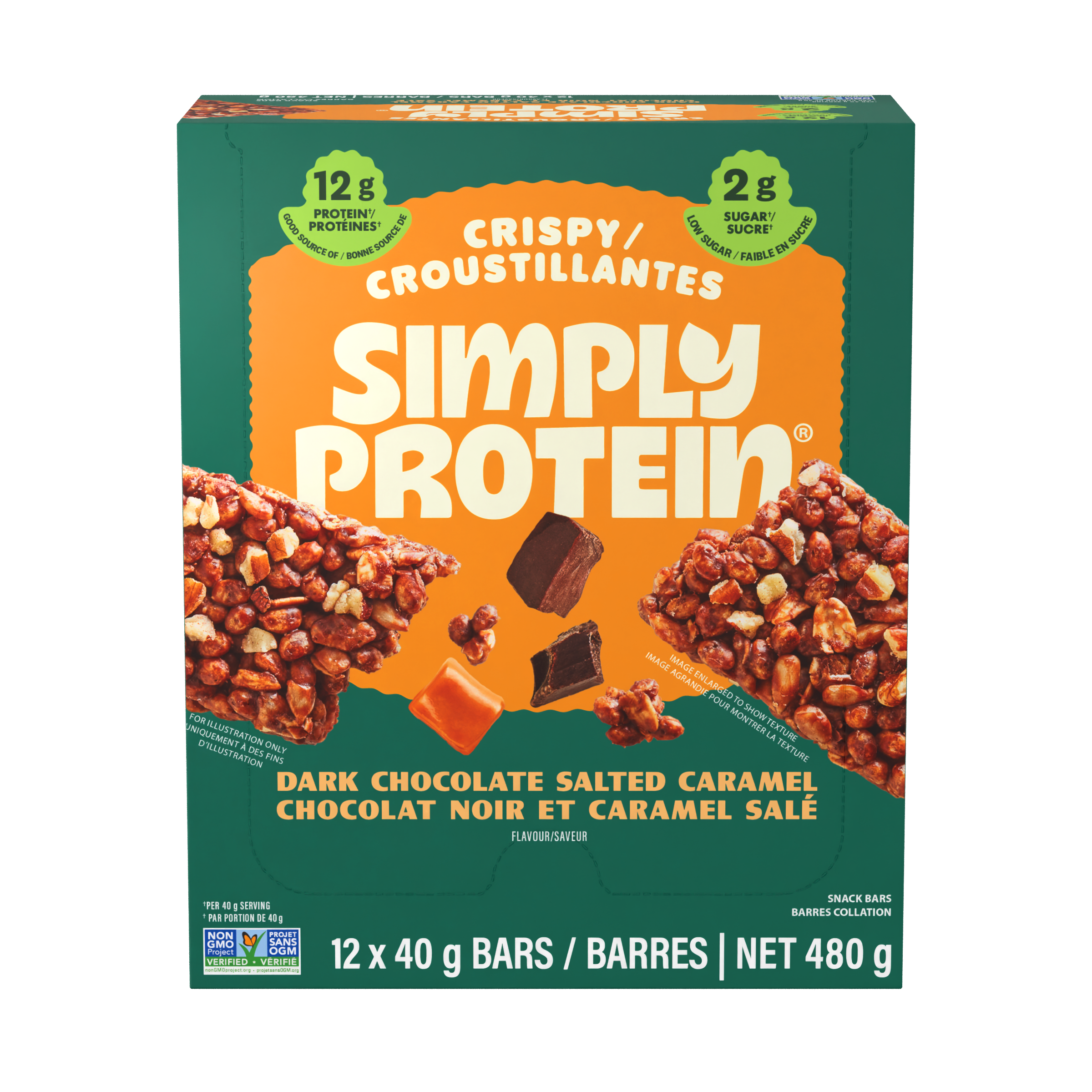 Crispy Bars - Dark Chocolate Salted Caramel