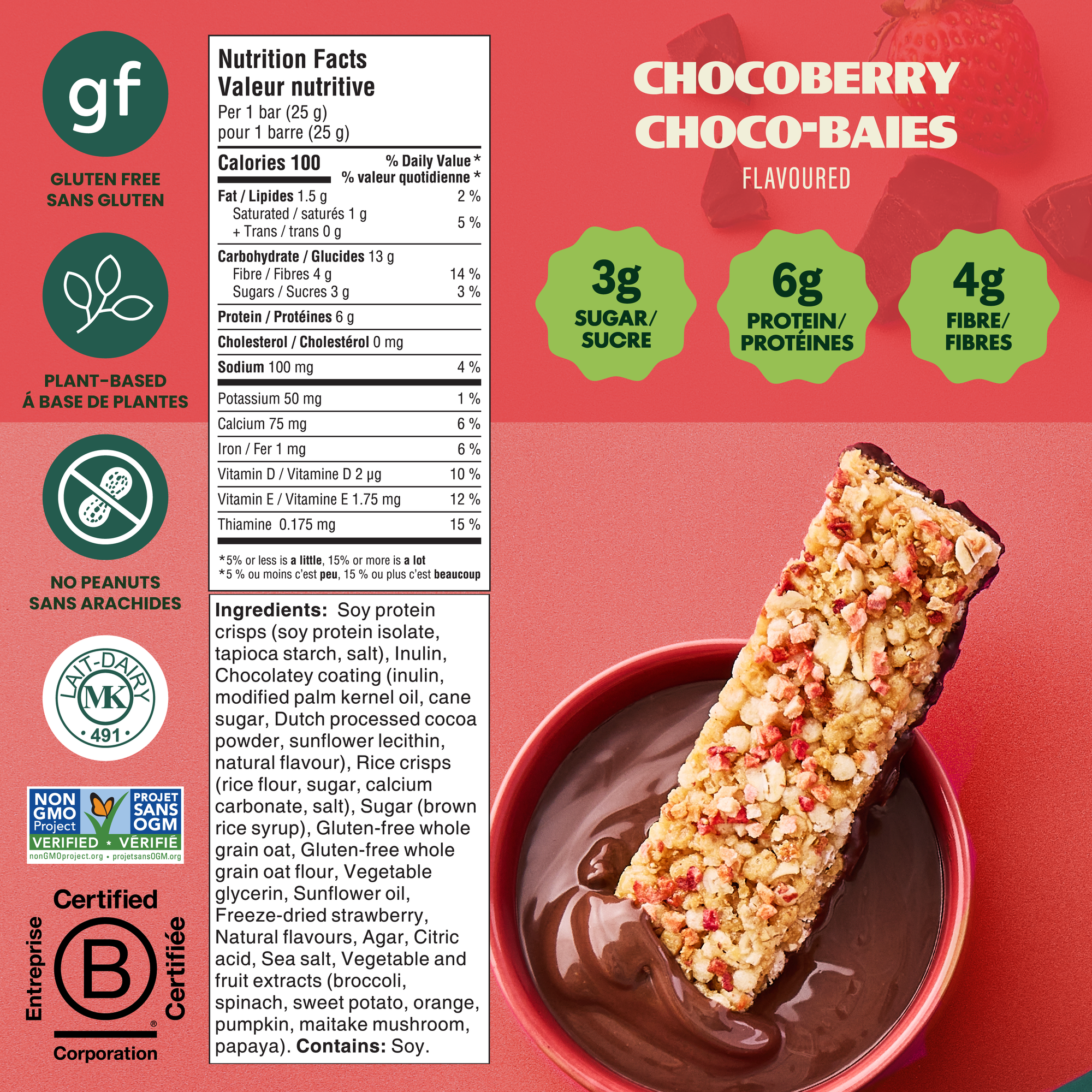 Dipped Bars - Chocoberry