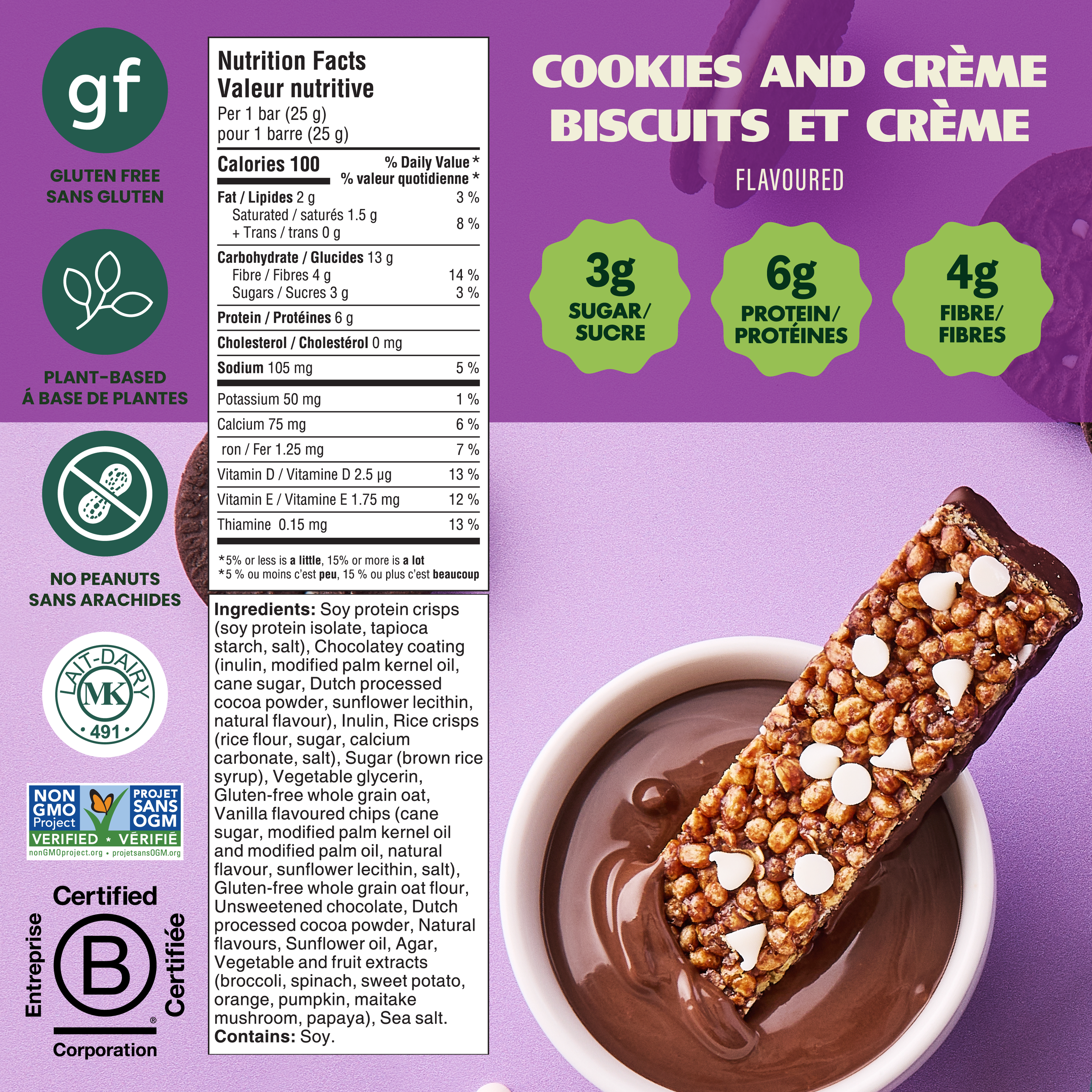 Dipped Bars - Cookies and Crème