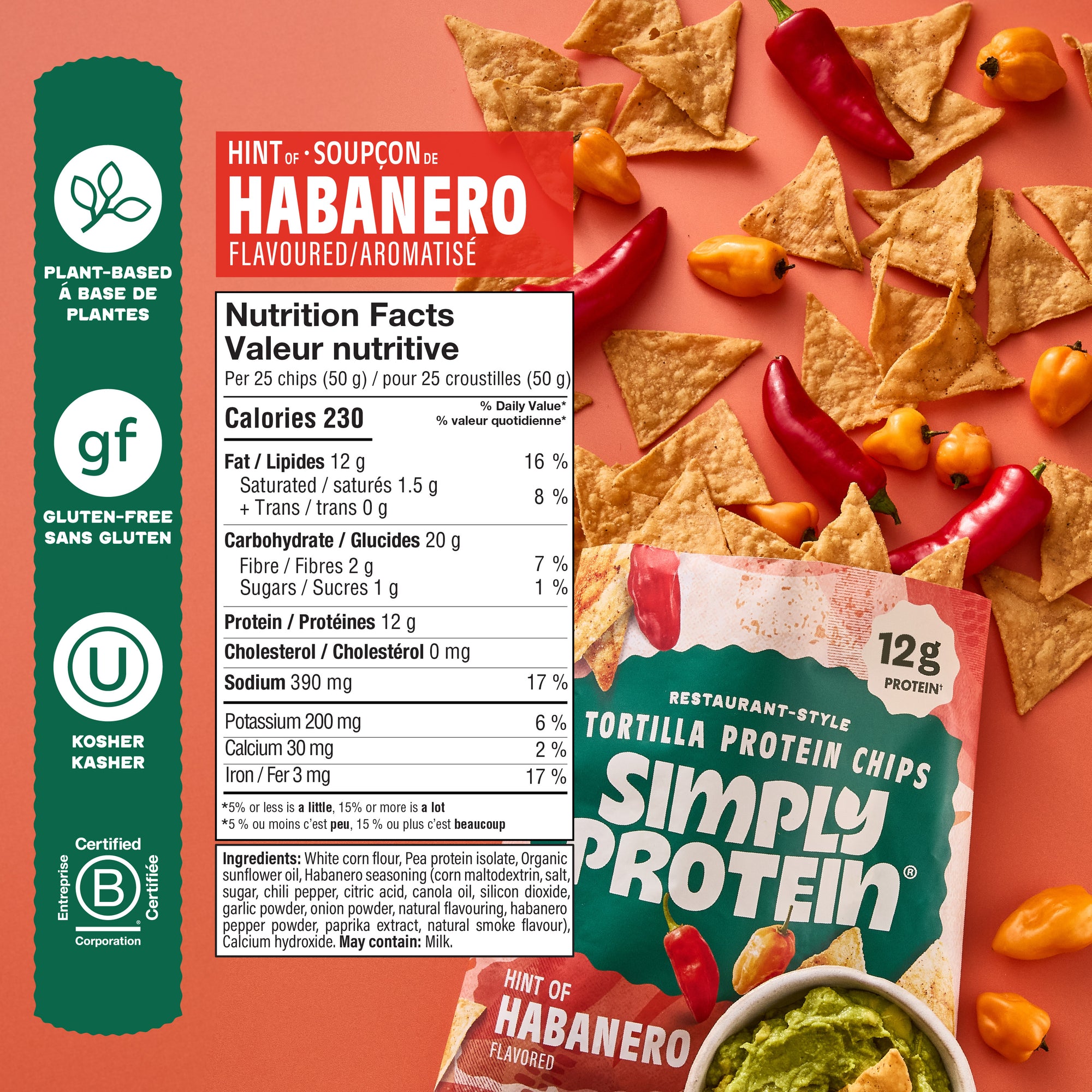 Restaurant-Style Protein Tortilla Chips - Hint of Habanero