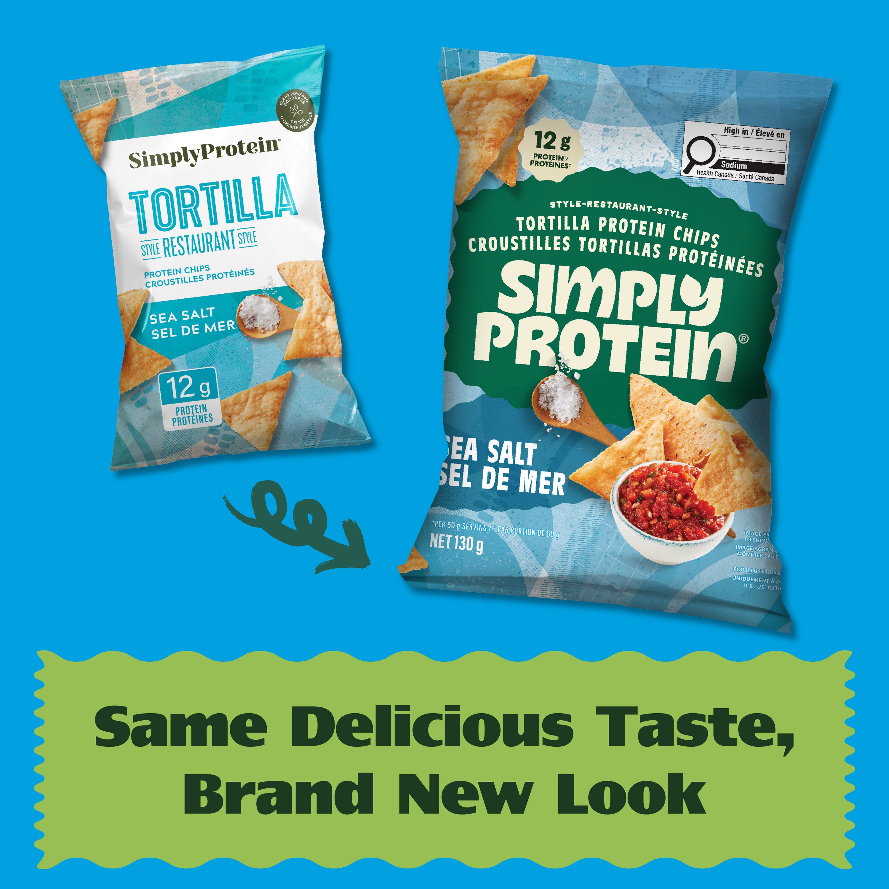 Restaurant-Style Protein Tortilla Chips - Sea Salt