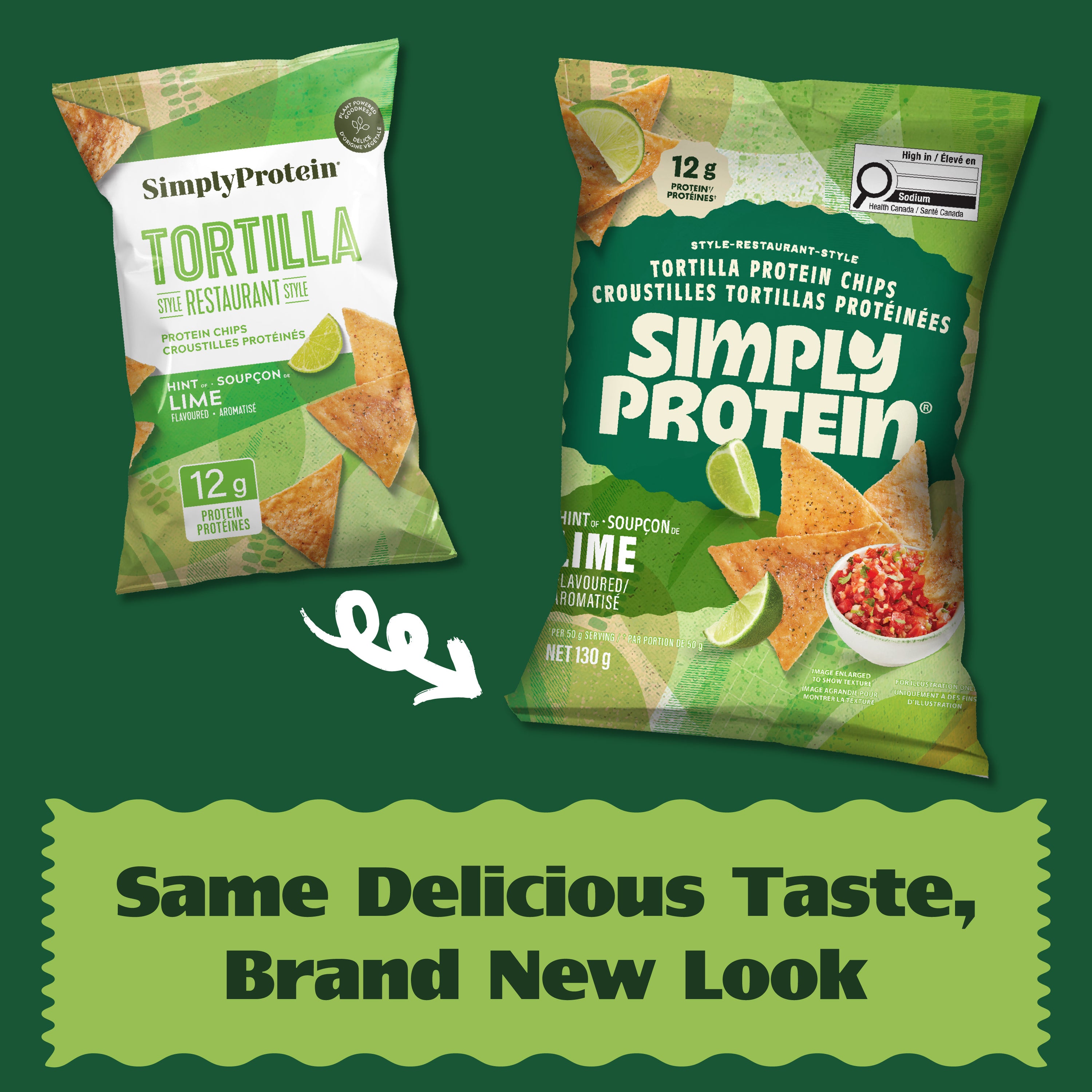 Restaurant-Style Protein Tortilla Chips - Hint of Lime