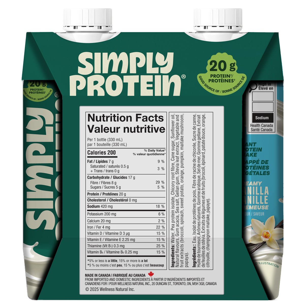 Simply Protein Powder Plant Protein Shake - Creamy Vanilla – SimplyProtein