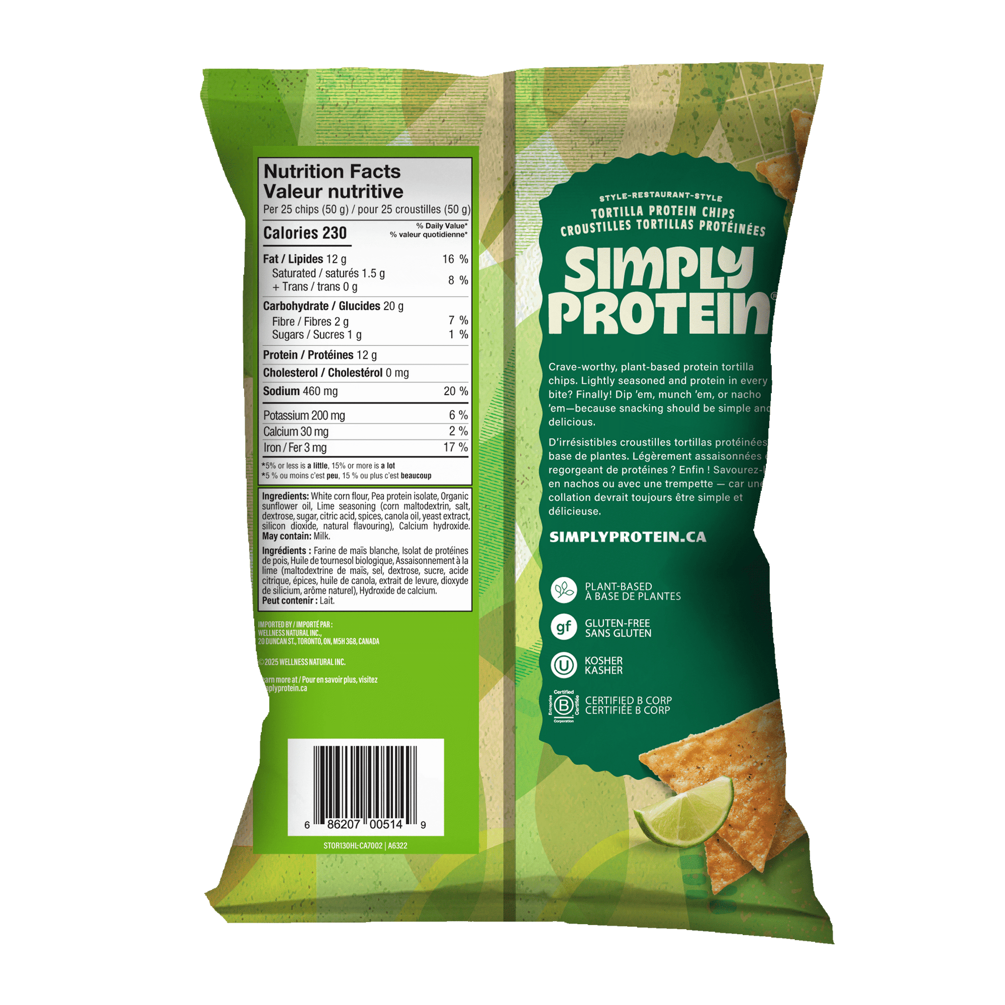 Protein Tortilla Chips - Hint of Lime