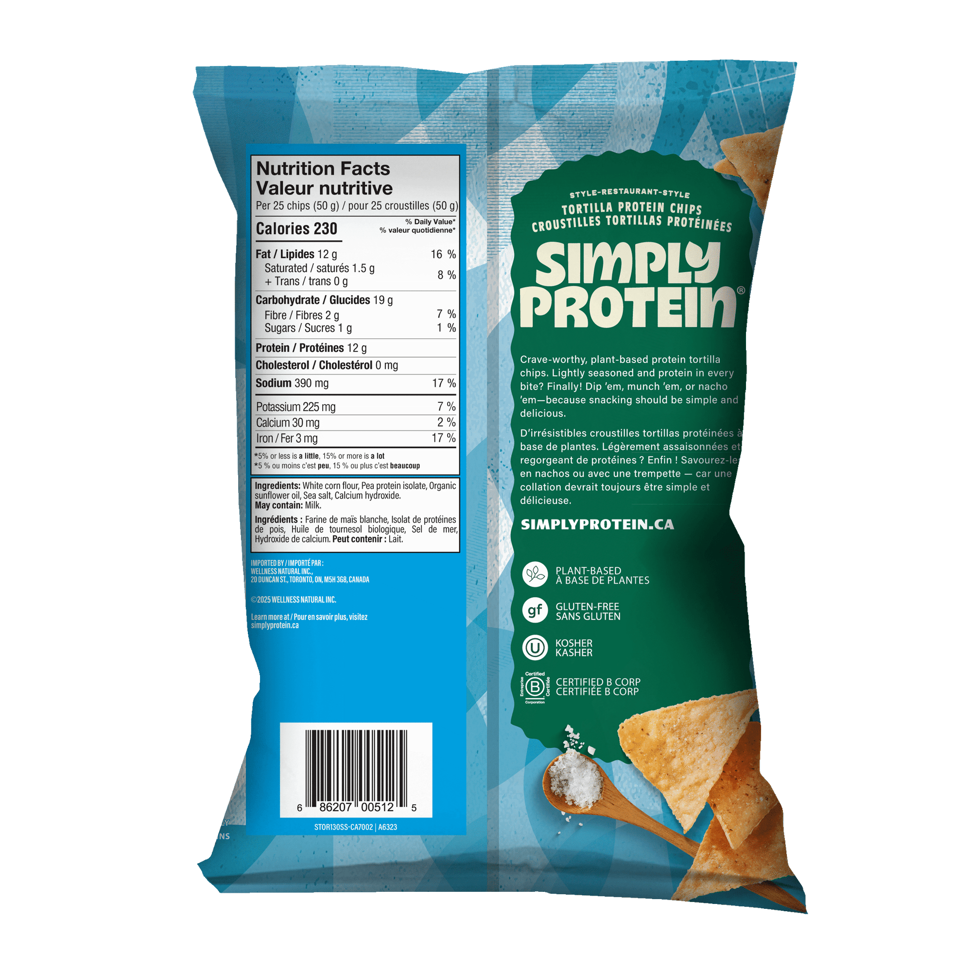 Protein Tortilla Chips - Sea Salt
