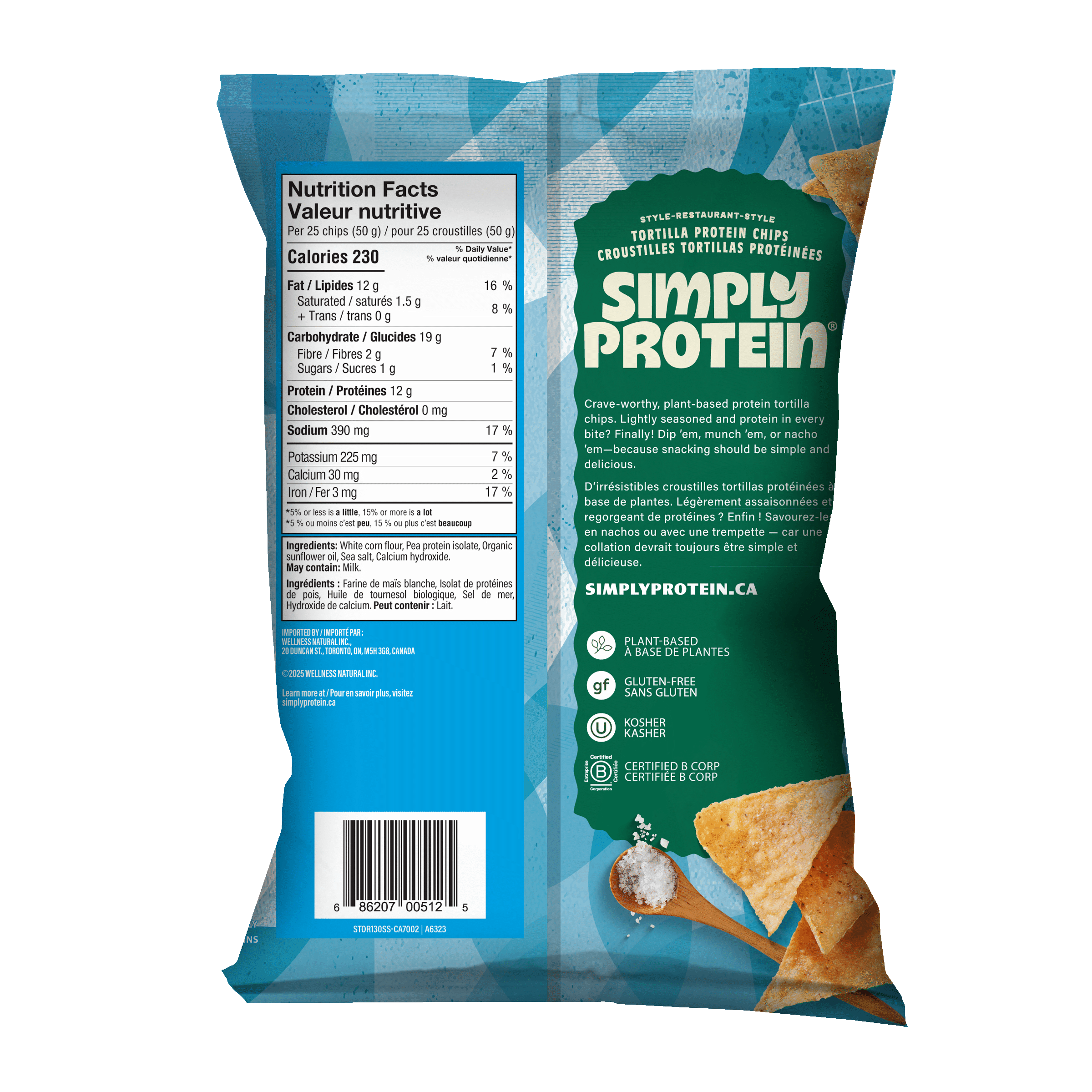 Protein Tortilla Chips - Sea Salt