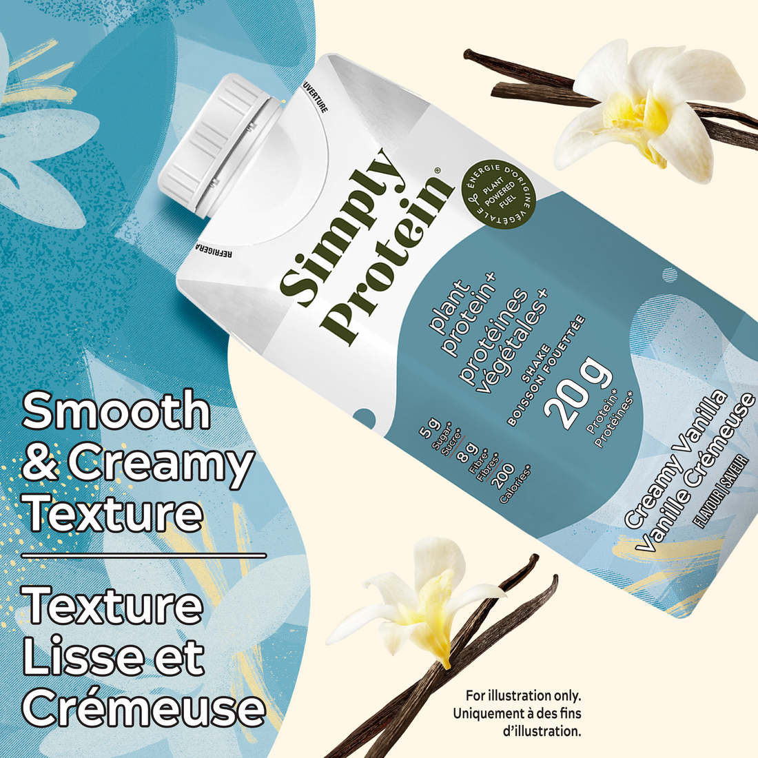 Simply Protein Powder Creamy Vanilla- SimplyProtein® Plant Protein+ Shake